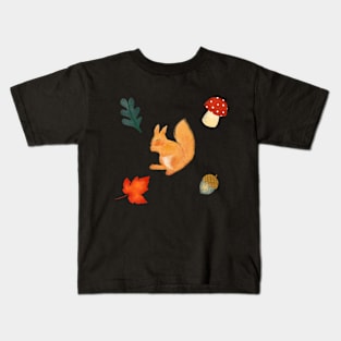 Autumn seasonal nature illustration Kids T-Shirt